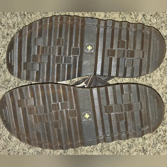 DR MARTENS Brown and Black Leather Sandals - Picture 4 of 5